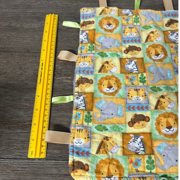 Handmade Jungle & Minky Dot Lovey‎ with Raibbon Tags - Picture 3 of 4